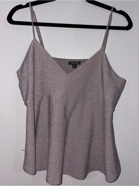 wild fable Sparkle Spaghetti Strap V-Neck Tank Top - Mauve